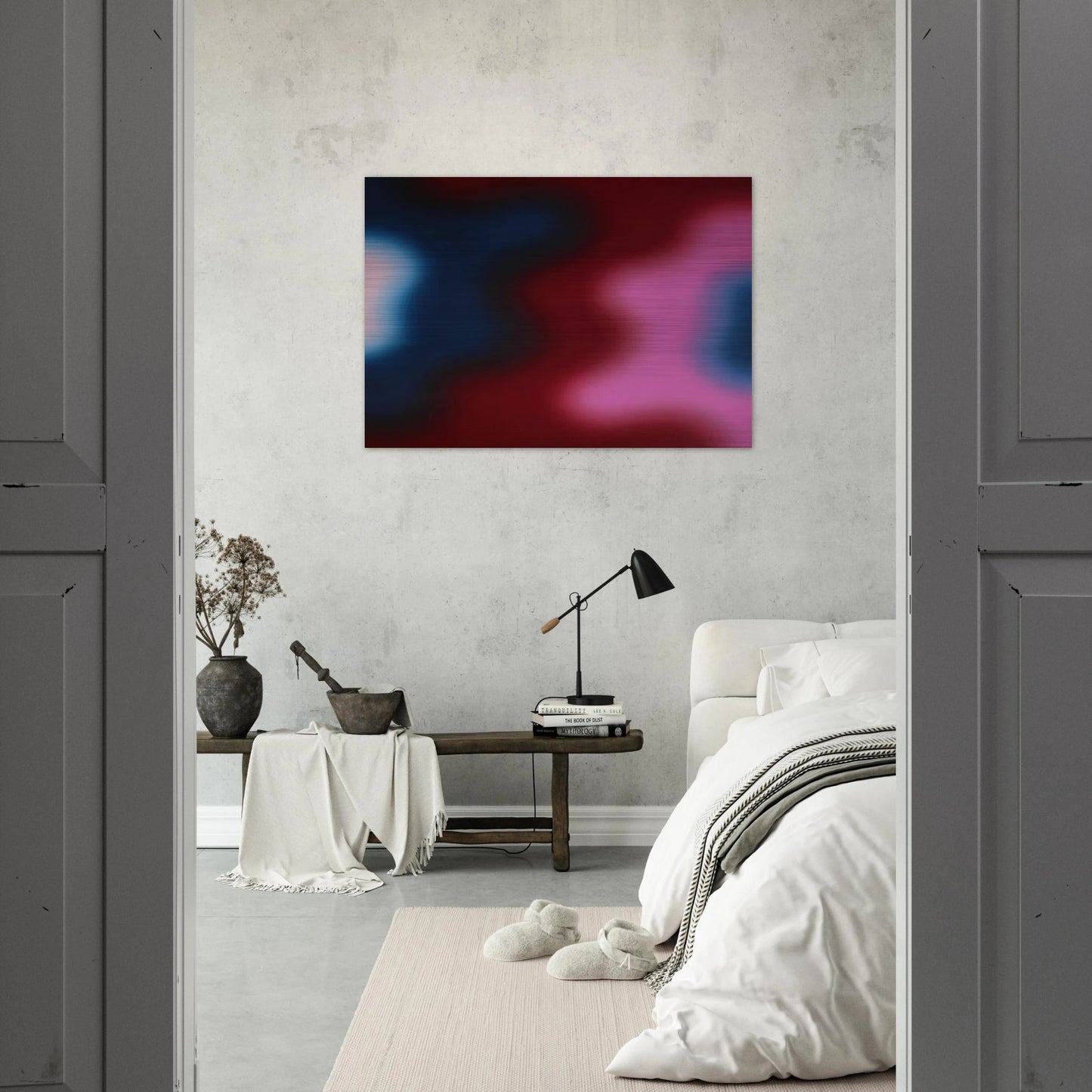 M-12 - 1970 - Wojciech Fangor Brushed Aluminum Print - 70x100 cm / 28x40 inches | Wojciech Fangor Aluminum Print | Wojciech Fangor Prints