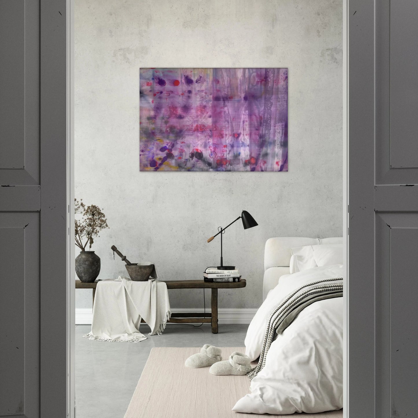 April 4 - Sam Gilliam Brushed Aluminum Print - 70x100 cm / 28x40 inches | Sam Gilliam Aluminum Print | Sam Gilliam Prints
