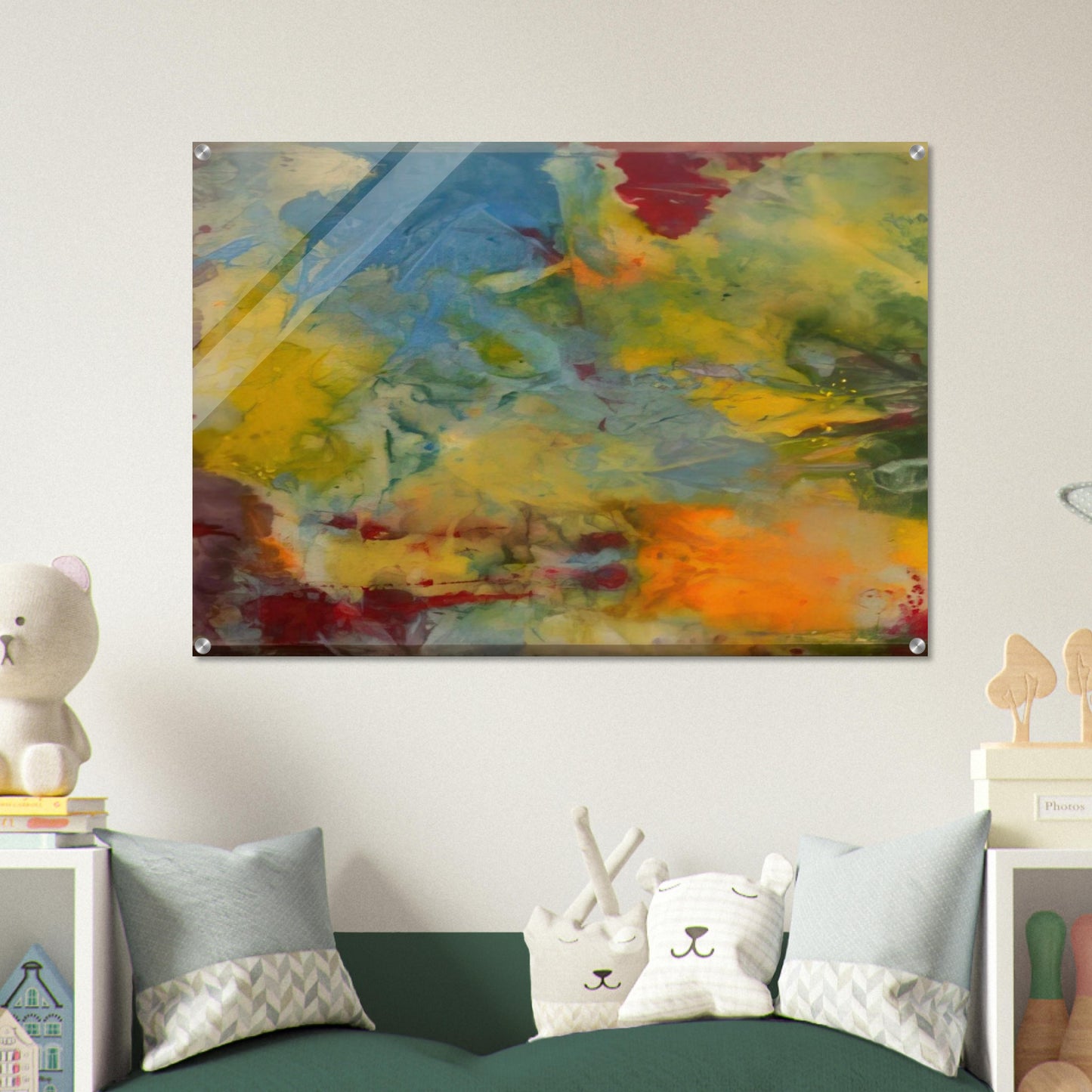 Blue Swirl - Sam Gilliam Acrylic Print - 70x100 cm / 28x40″ inches