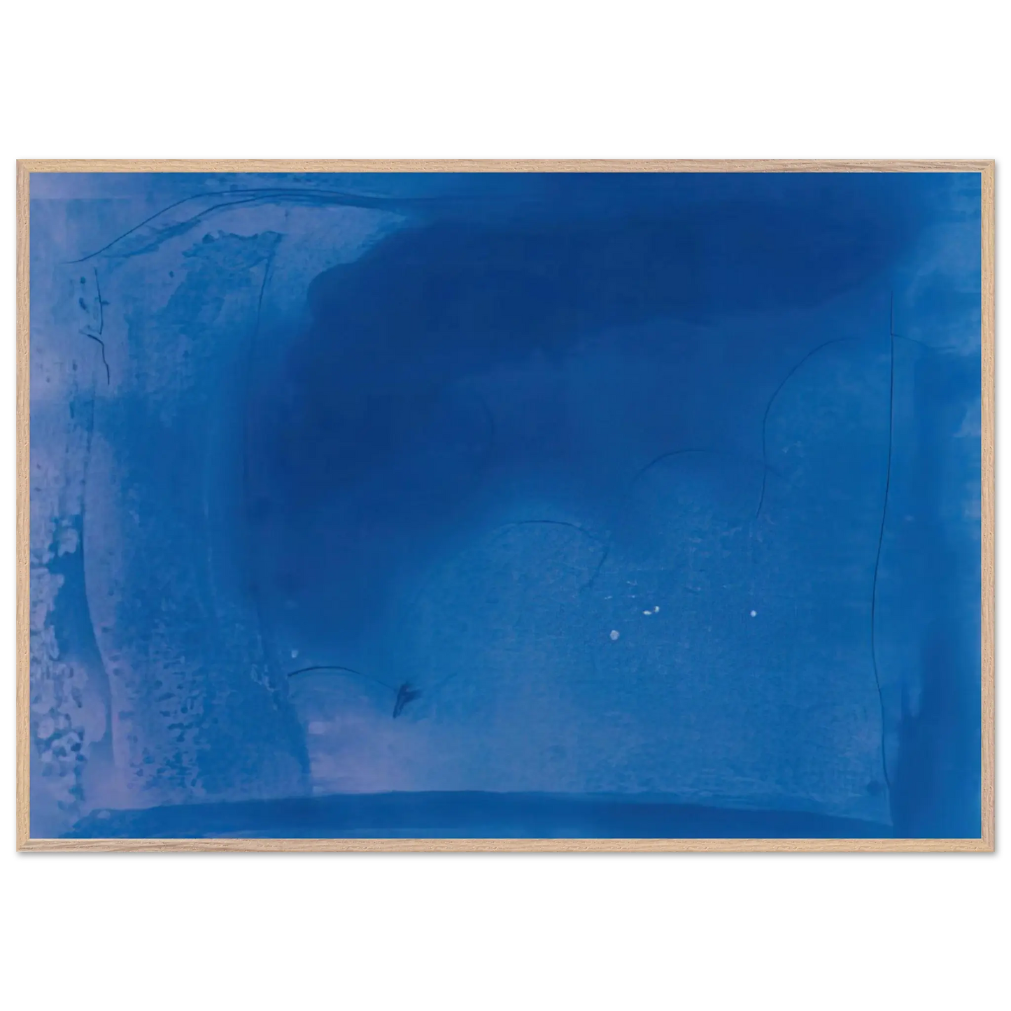 Helen Frankenthaler - Corot s Mark - 1987 Wall art - 21x29.7 cm / 8x12" - Premium Wooden Framed Poster With Fine Art Paper - Black frame