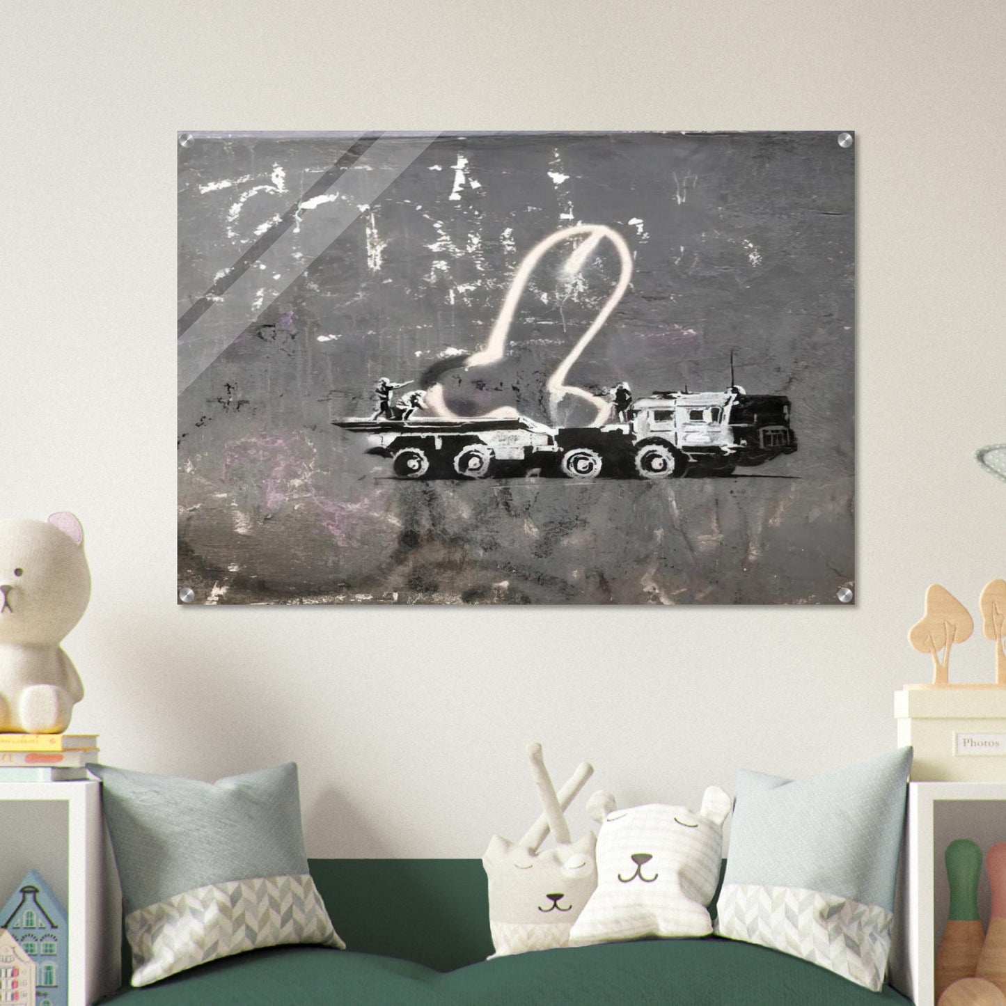 KYIV VELYKA ZHYTOMYRSKA 13 2022 - Banksy Acrylic Print - 70x100 cm / 28x40″ inches | Banksy Wall Art | Banksy Prints