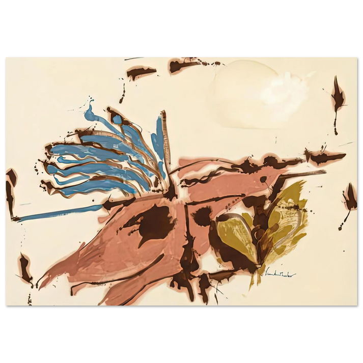 Helen Frankenthaler - Pink Bird Figure I, 1961- Wall Art - 28x40 inches / 70x70 cm - Canvas (Imperial)-canvas - -