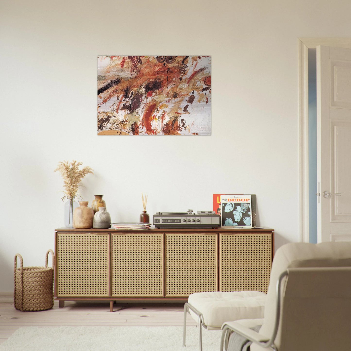 Ferragosto V - Cy Twombly Brushed Aluminum Print - 70x100 cm / 28x40 inches | Cy Twombly Aluminum Print | Cy Twombly Prints
