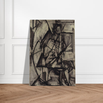 Seated Nude - Lee Krasner Brushed Aluminum Print - 70x100 cm / 28x40 inches | Lee Krasner Aluminum Print | Lee Krasner Prints