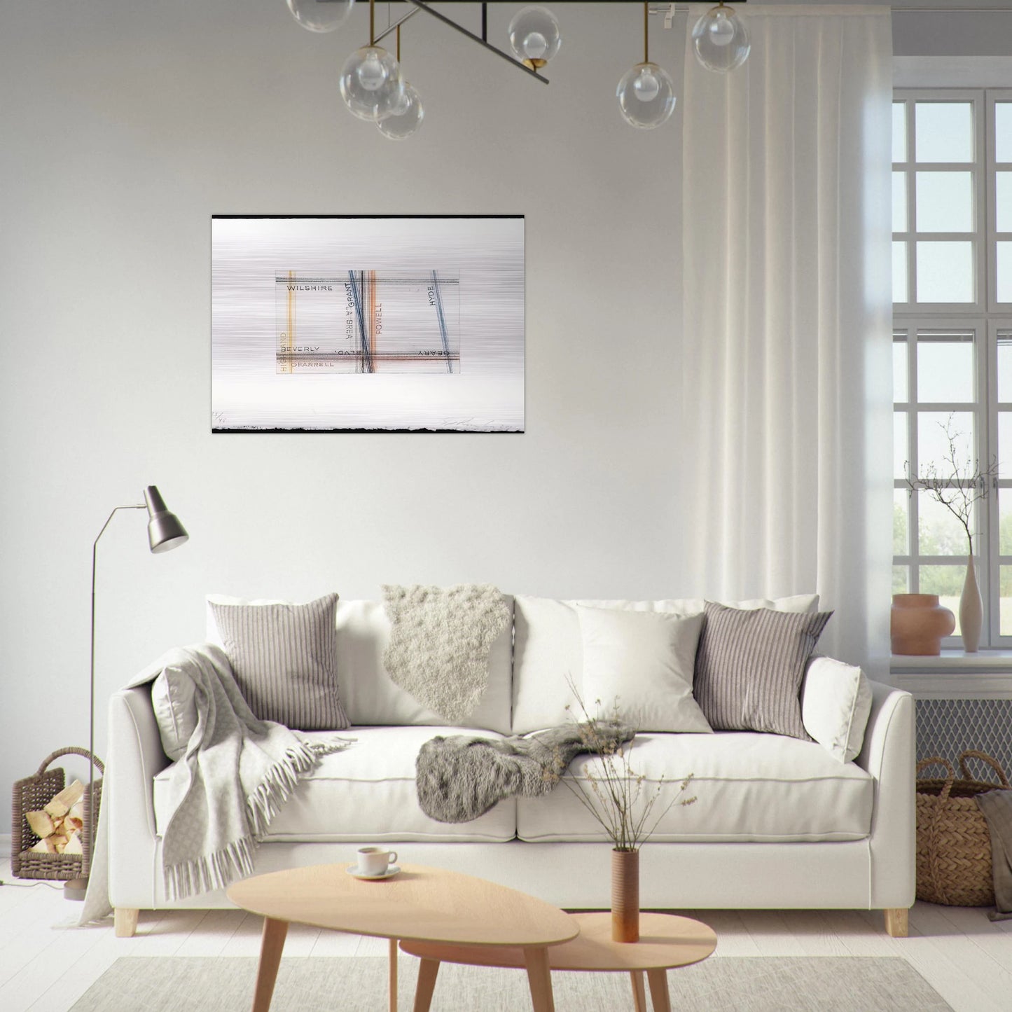 GRANT FROM LOS FRANCISCO SAN ANGELES PORTFOLIO - Edward Ruscha Brushed Aluminum Print - 70x100 cm / 28x40 inches | Edward Ruscha Aluminum Print | Edward Ruscha Prints