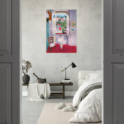 OPEN WINDOW AT COLLIOURE 1910 - Henri Matisse Brushed Aluminum Print - 70x100 cm / 28x40 inches | Henri Matisse Aluminum Print | Henri Matisse Prints
