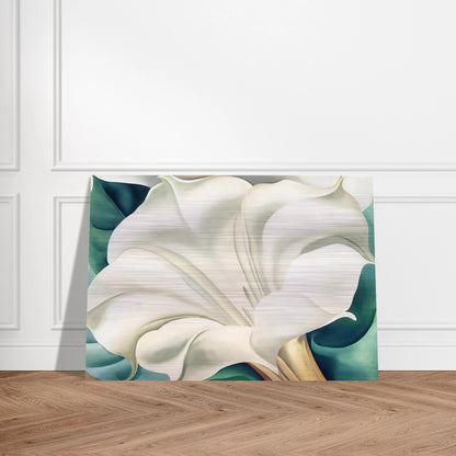 Jimson Weed 2 - Georgia O'Keeffe Brushed Aluminum Print - 70x100 cm / 28x40 inches | Georgia O'Keeffe Aluminum Print | Georgia O'Keeffe Prints