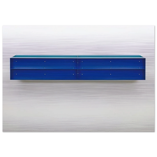 Untitled - 1989 - Donald Judd Brushed Aluminum Print - 70x100 cm / 28x40 inches | Donald Judd Aluminum Print | Donald Judd Prints