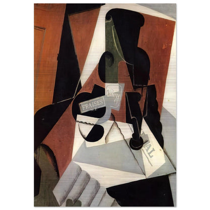STRAWBERRY JAM 1917 - Juan Gris Brushed Aluminum Print - 70x100 cm / 28x40 inches | Juan Gris Aluminum Print | Juan Gris Prints