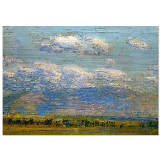 Mountain Home, Idaho - Childe Hassam Brushed Aluminum Print - 70x100 cm / 28x40 inches | Childe Hassam Aluminum Print | Childe Hassam Prints