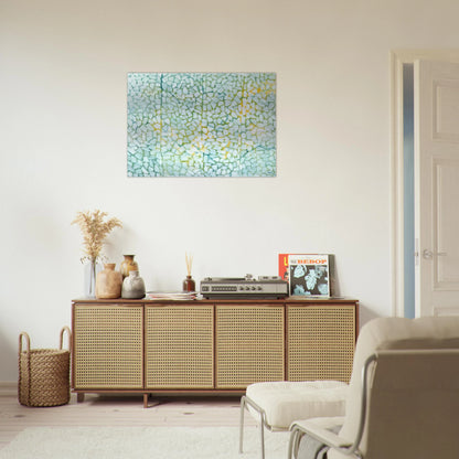 WHITE DAISIES RHAPSODY 1973 - Alma Woodsey Thomas Brushed Aluminum Print - 70x100 cm / 28x40 inches | Alma Woodsey Thomas Aluminum Print | Alma Woodsey Thomas Prints