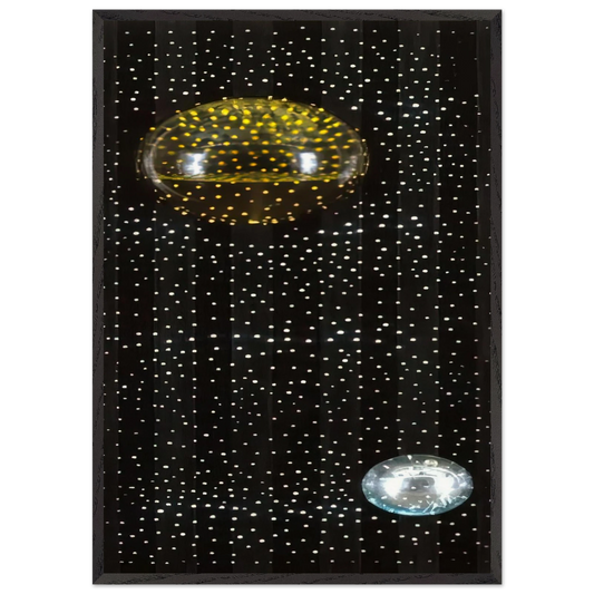 Hydrolight - 1975 - Gyula Kosice 70x100 cm / 28x40 inches Framed Art Print – Black Wooden Frame