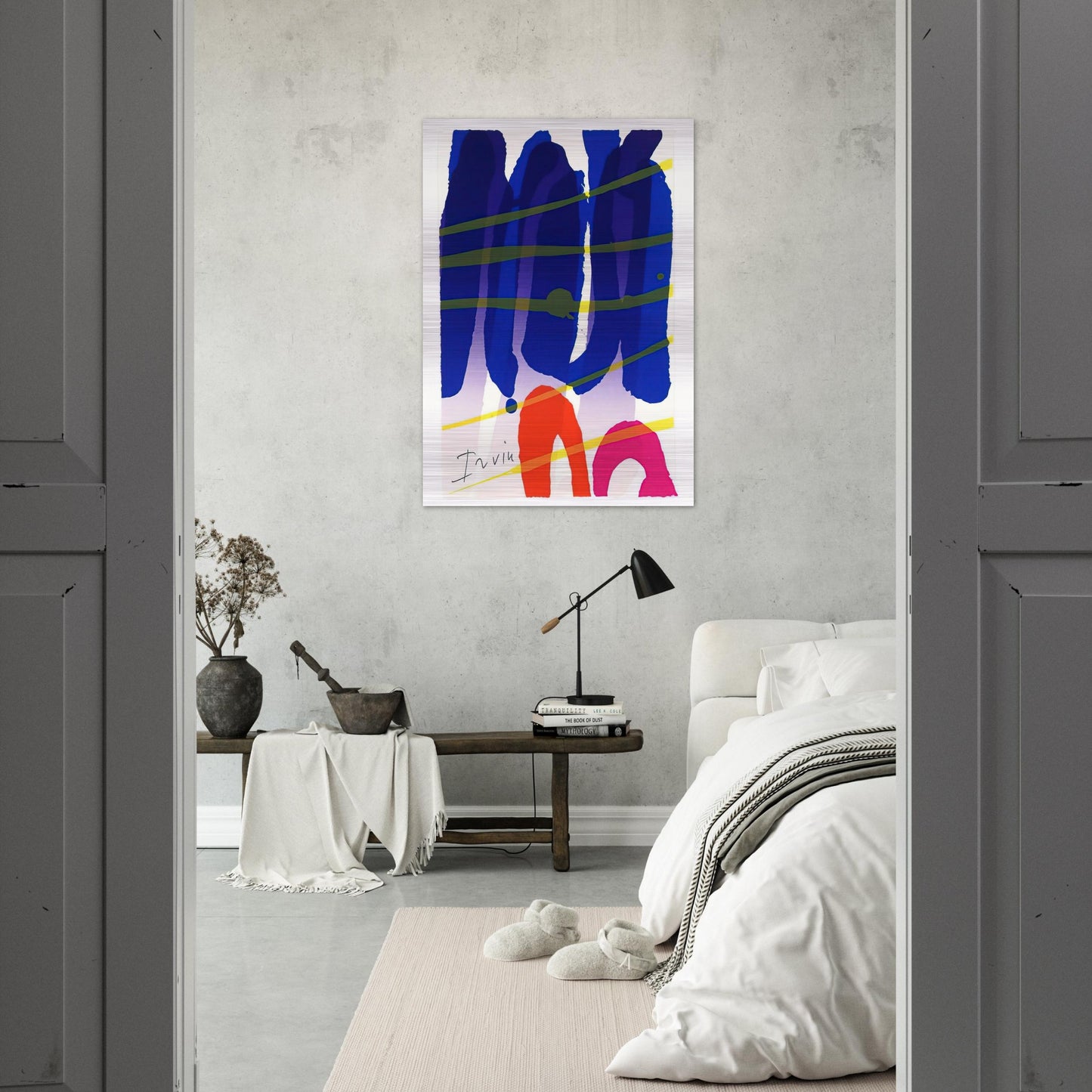 Alba - 1987 - Albert Irvin Brushed Aluminum Print - 70x100 cm / 28x40 inches | Albert Irvin Aluminum Print | Albert Irvin Prints