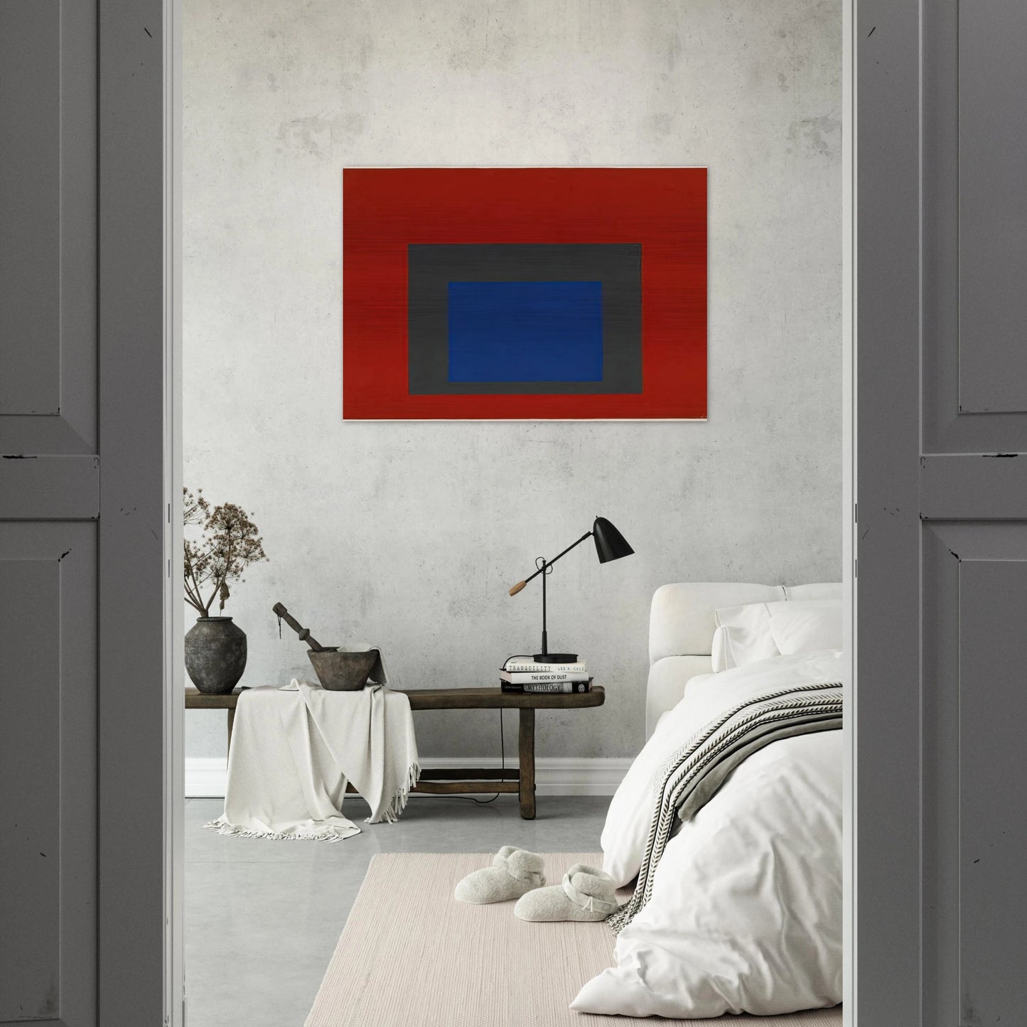 HOMAGE TO THE SQUARE 1950 - Josef Albers Brushed Aluminum Print - 70x100 cm / 28x40 inches | Josef Albers Aluminum Print | Josef Albers Prints