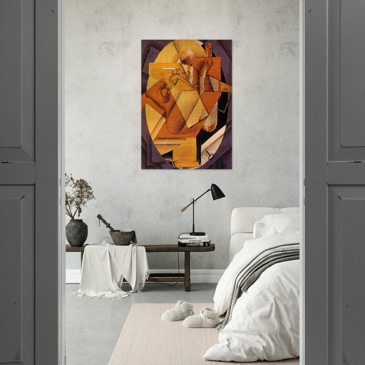 THE TABLE 1914 - Juan Gris Brushed Aluminum Print - 70x100 cm / 28x40 inches | Juan Gris Aluminum Print | Juan Gris Prints