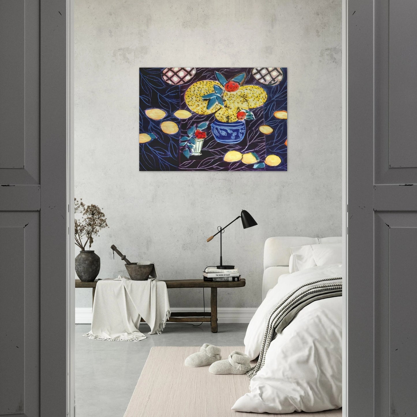 LEMONS AND MIMOSA 1944 - Henri Matisse Brushed Aluminum Print - 70x100 cm / 28x40 inches | Henri Matisse Aluminum Print | Henri Matisse Prints