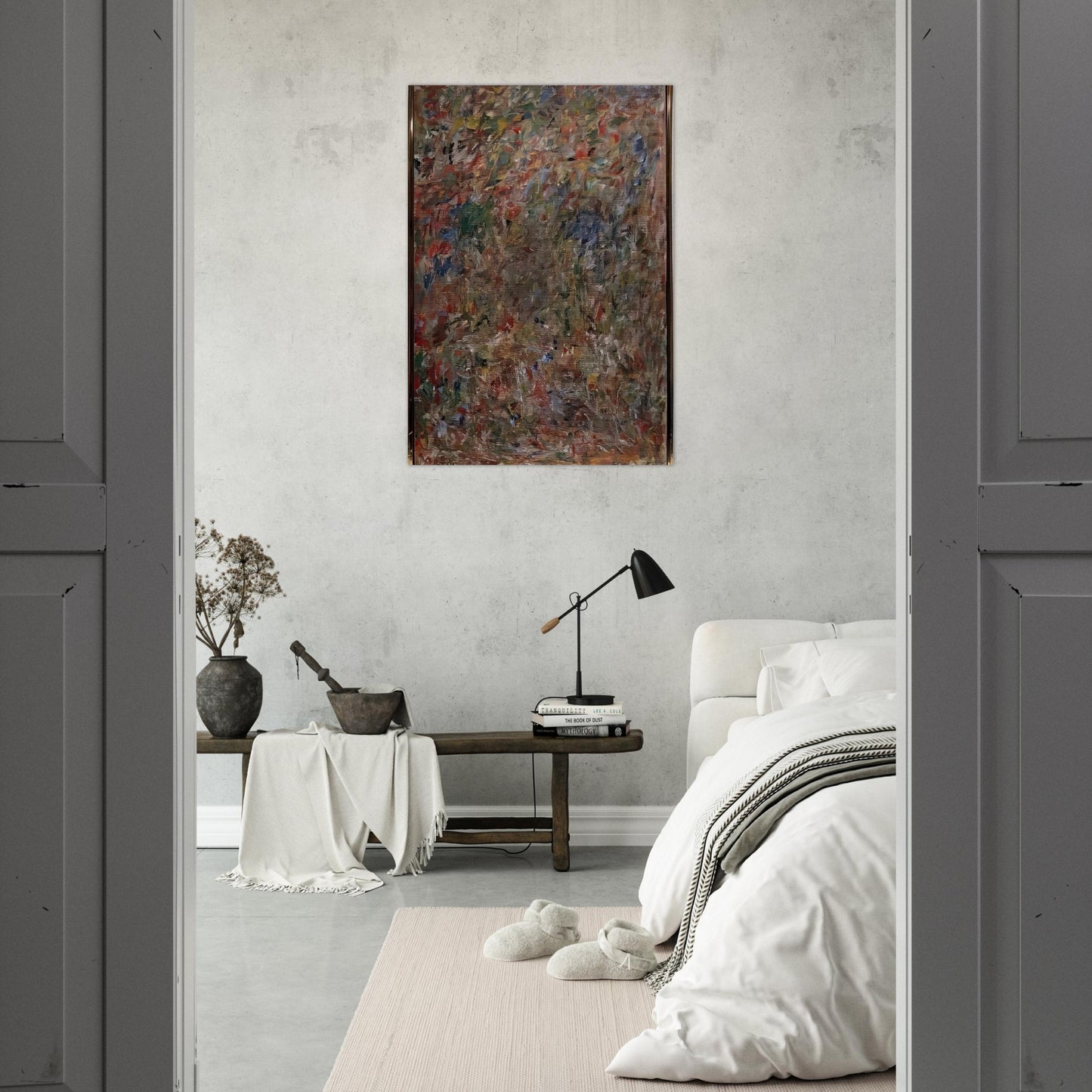 ABSTRACTION 1963 - Milton Resnick Brushed Aluminum Print - 70x100 cm / 28x40 inches | Milton Resnick Aluminum Print | Milton Resnick Prints
