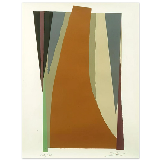 Larry Zox - Untitled - Lyrical Abstraction  75x100 cm / 30x40inches Fine Art Poster