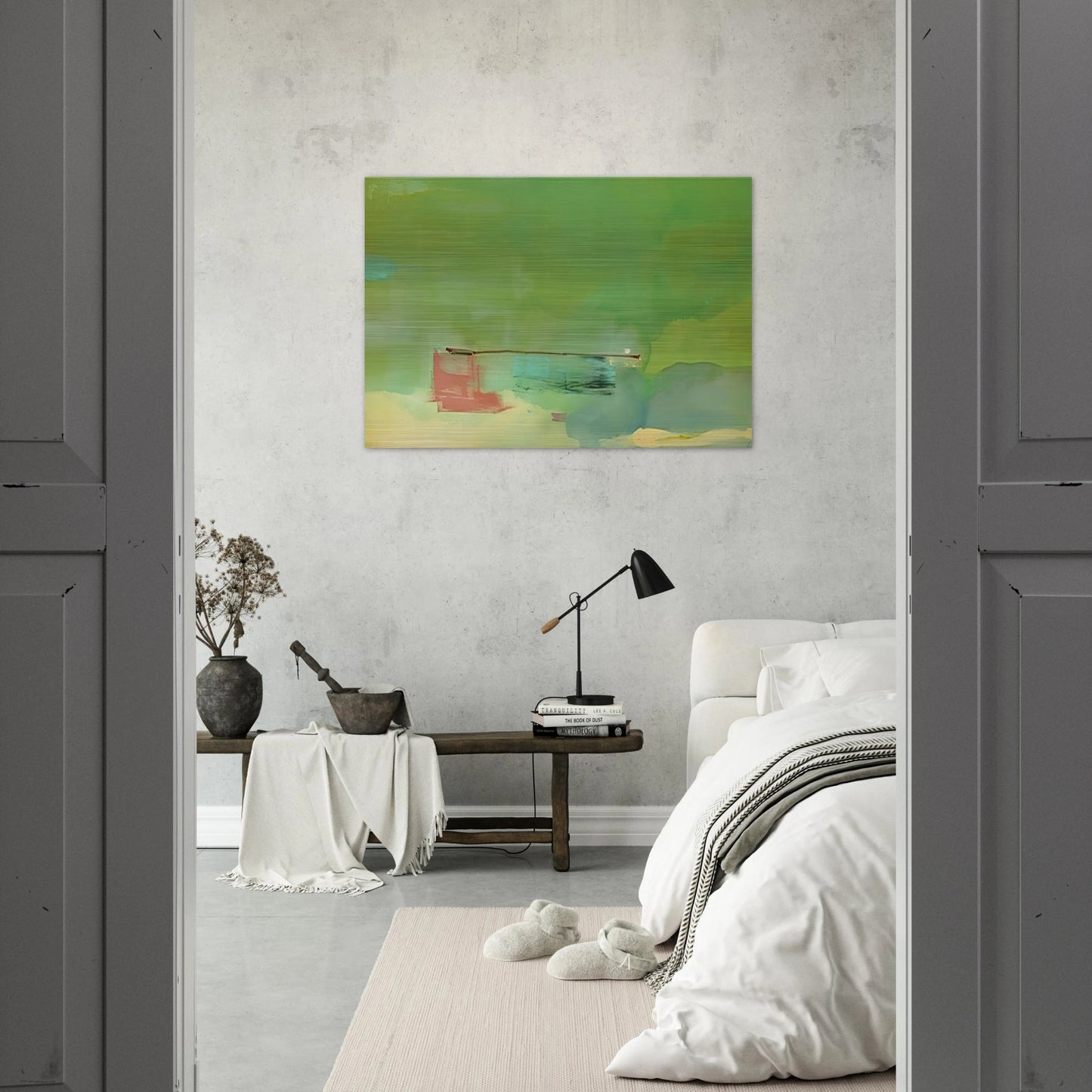 Springscape - 1975 - Helen Frankenthaler Brushed Aluminum Print - 70x100 cm / 28x40 inches | Helen Frankenthaler Aluminum Print | Helen Frankenthaler Prints