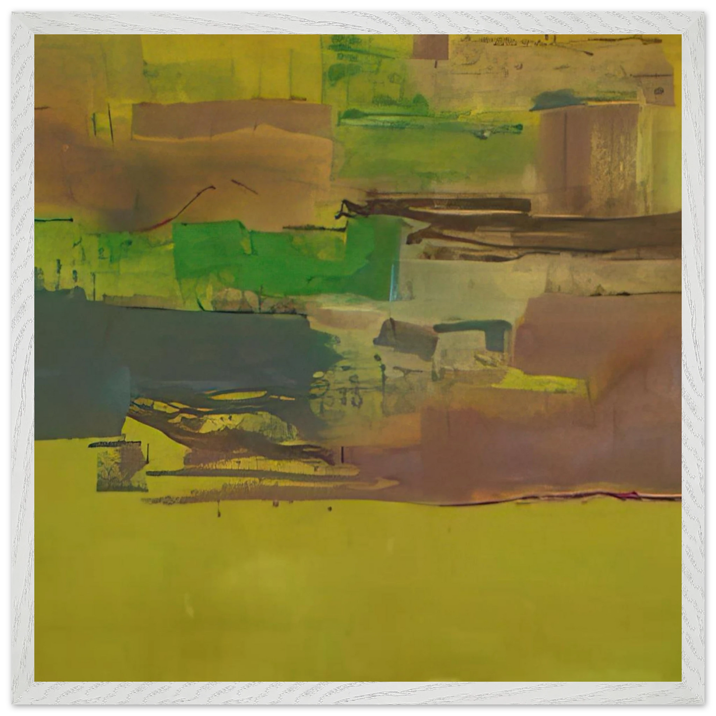 Helen Frankenthaler - August Deep - 1978 Wall art - 70x100 cm / 28x40 inches - Premium Wooden Framed Poster With Fine Art Paper-canvas - Black frame