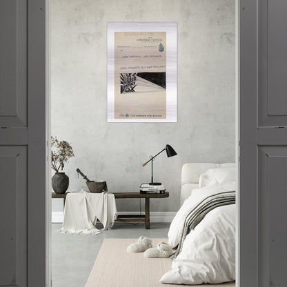 TRADEMARCK SKETCH 1961 - Edward Ruscha Brushed Aluminum Print - 70x100 cm / 28x40 inches | Edward Ruscha Aluminum Print | Edward Ruscha Prints
