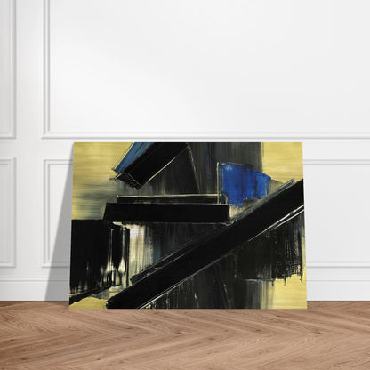 Peinture 21 Juillet 1958 - 1958 - Pierre Soulages Brushed Aluminum Print - 70x100 cm / 28x40 inches | Pierre Soulages Aluminum Print | Pierre Soulages Prints