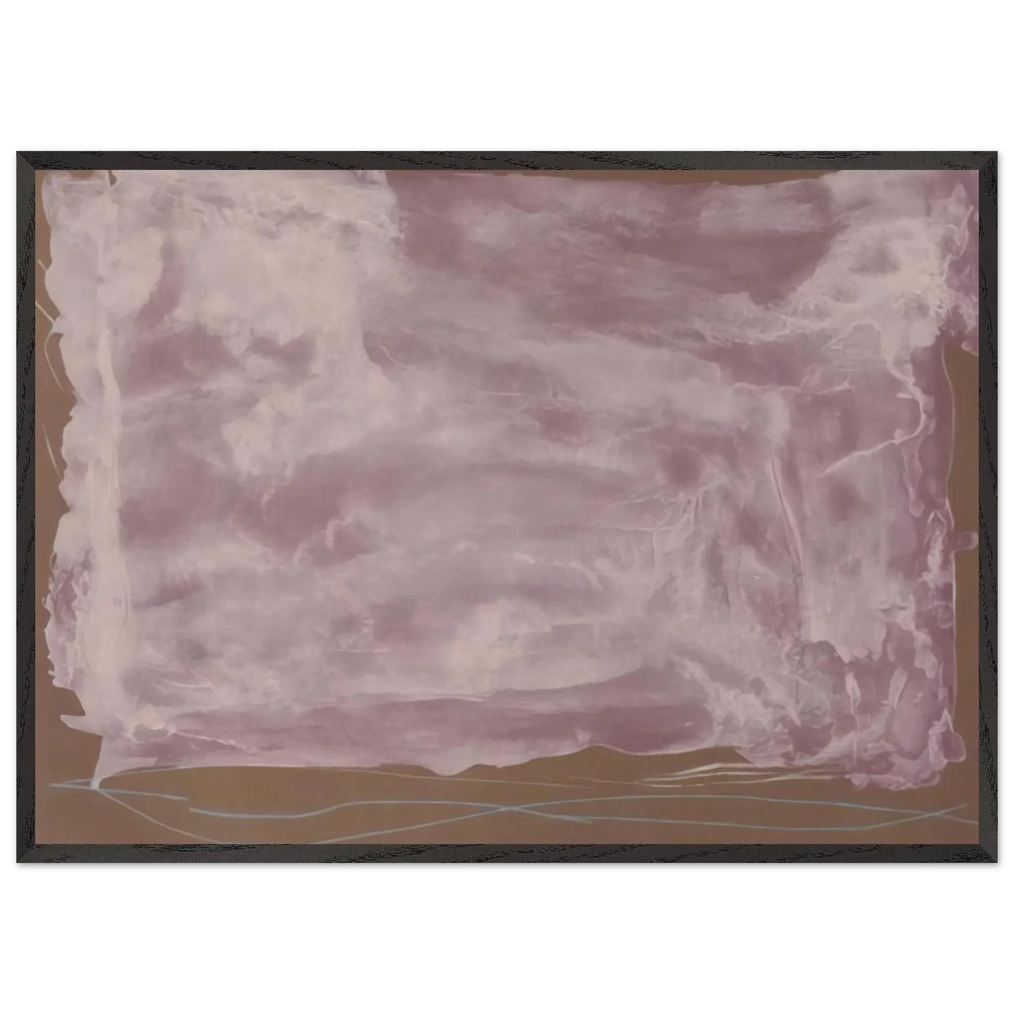 Helen Frankenthaler - Soho Dreams - 1987 Wall art - A2 (42 x 59.4  cm) - Premium Wooden Framed Poster With Fine Art Paper - Wood frame