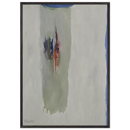 Sentinell III A - 1965 - Theodoros Stamos 70x100 cm / 28x40 inches Framed Art Print – Black Wooden Frame