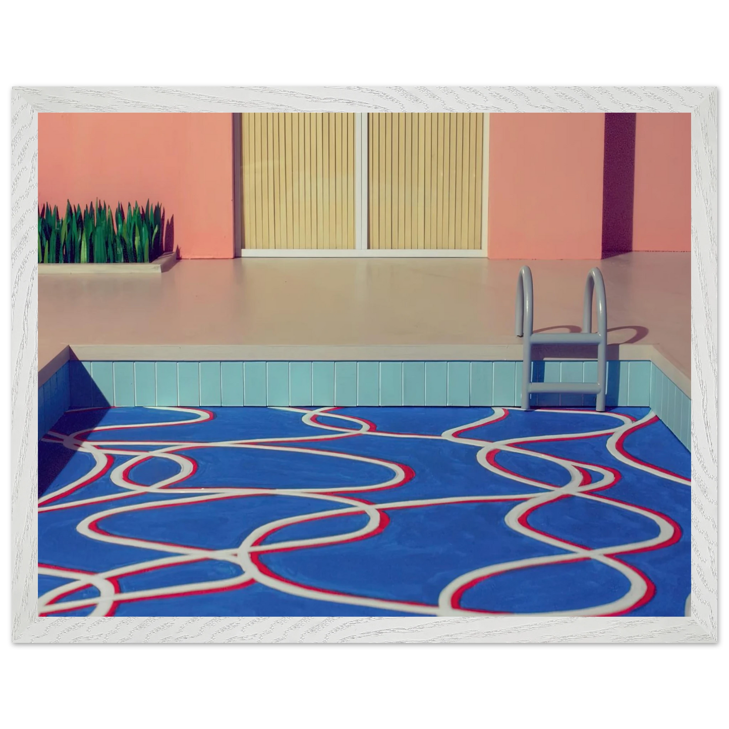 David Hockney - David Hockney Wall art - A2 (42 x 59.4  cm) - Premium Wooden Framed Poster With Fine Art Paper-canvas - Black frame