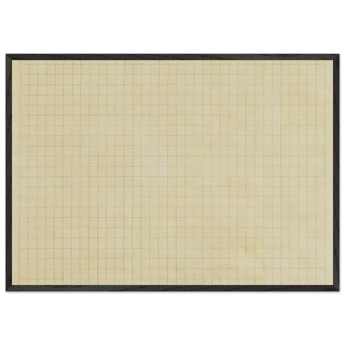 The Harvest - Agnes Martin 70x100 cm / 28x40 inches Framed Art Print – Black Wooden Frame