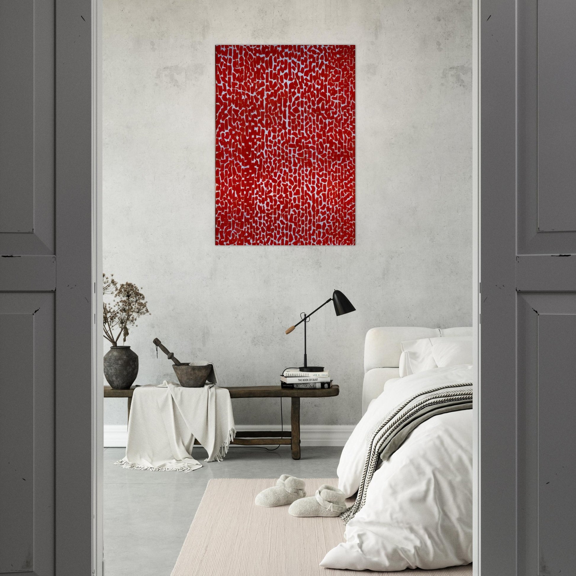 RED ROSE CANTATA 1973 - Alma Woodsey Thomas Brushed Aluminum Print - 70x100 cm / 28x40 inches | Alma Woodsey Thomas Aluminum Print | Alma Woodsey Thomas Prints