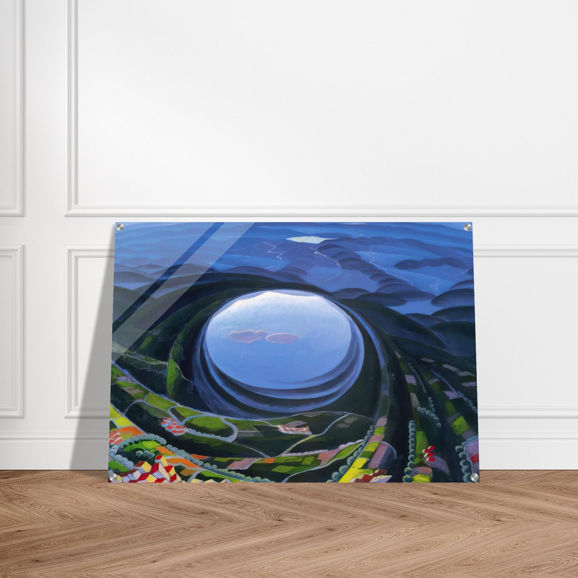 Primavera Umbria - 1923 - Gerardo Dottori Acrylic Print - 70x100 cm / 28x40″ inches