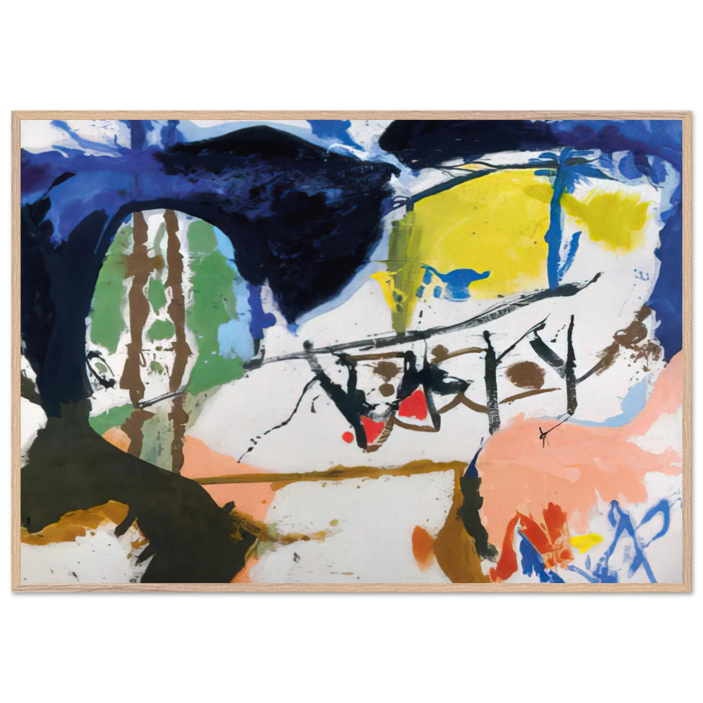 Helen Frankenthaler - Acres - 1959 Wall art - 70x100 cm / 28x40 inches - Fine Art Poster-canvas - -