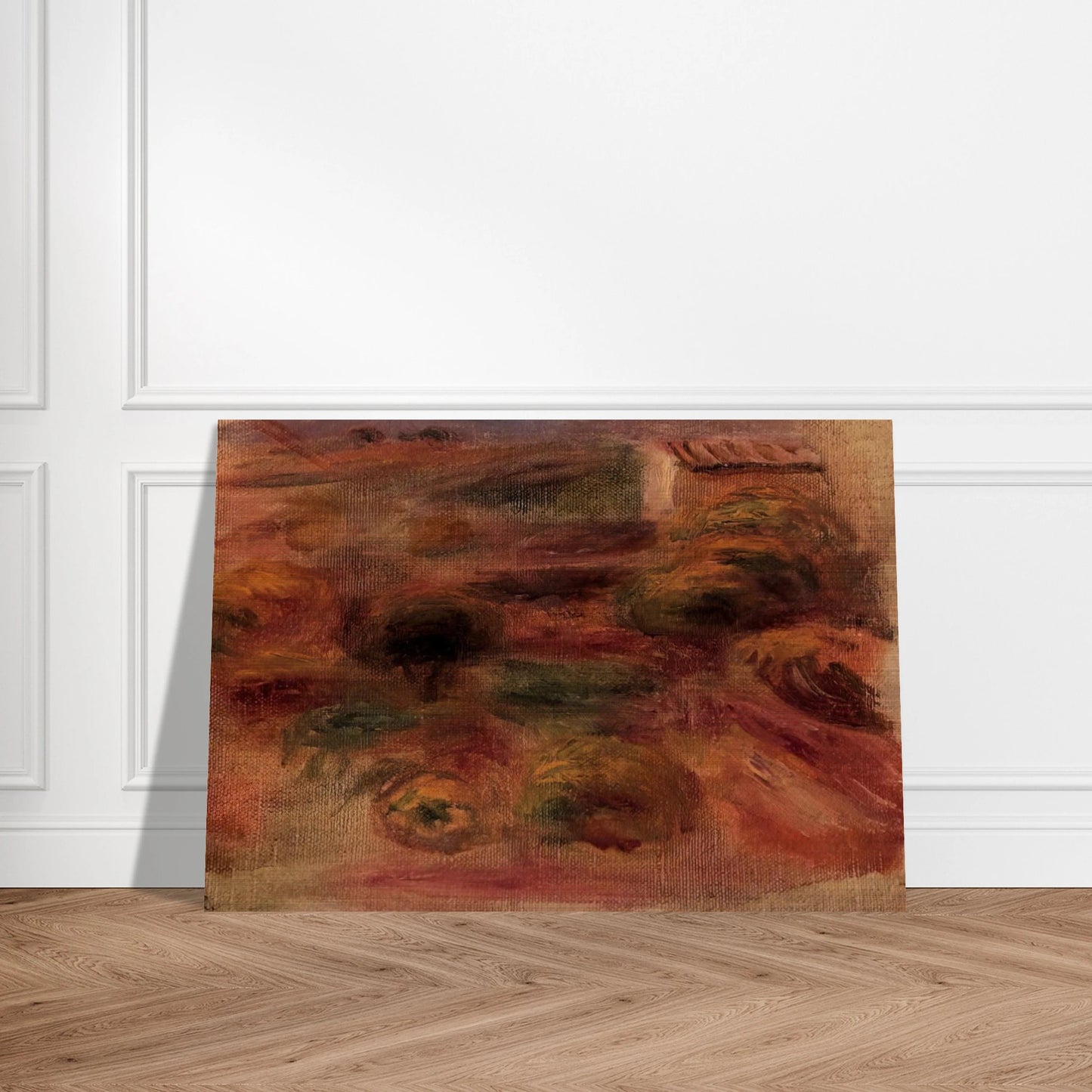 The Artist s Home - Pierre-Auguste Renoir Brushed Aluminum Print - 70x100 cm / 28x40 inches | Pierre-Auguste Renoir Aluminum Print | Pierre-Auguste Renoir Prints