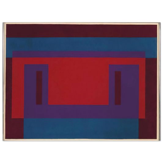 Josef Albers - RED WALL 1956  75x100 cm / 30x40inches Fine Art Poster