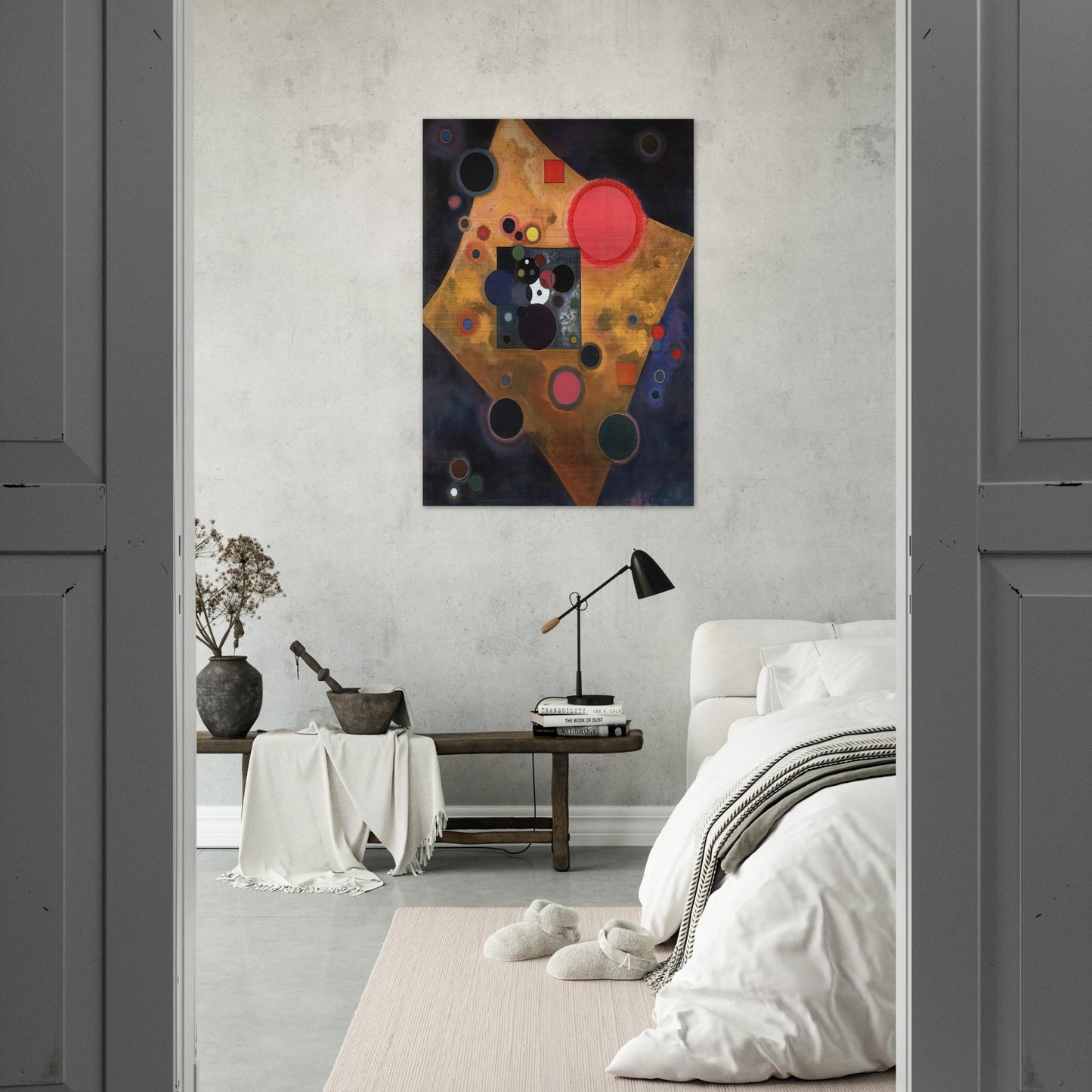 ACCENT ON ROSE 1926 - Wassily Kandinsky Brushed Aluminum Print - 70x100 cm / 28x40 inches | Wassily Kandinsky Aluminum Print | Wassily Kandinsky Prints