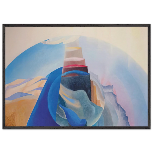 Mount Tabor - 1936 - Benedetta Cappa 70x100 cm / 28x40 inches Framed Art Print – Black Wooden Frame