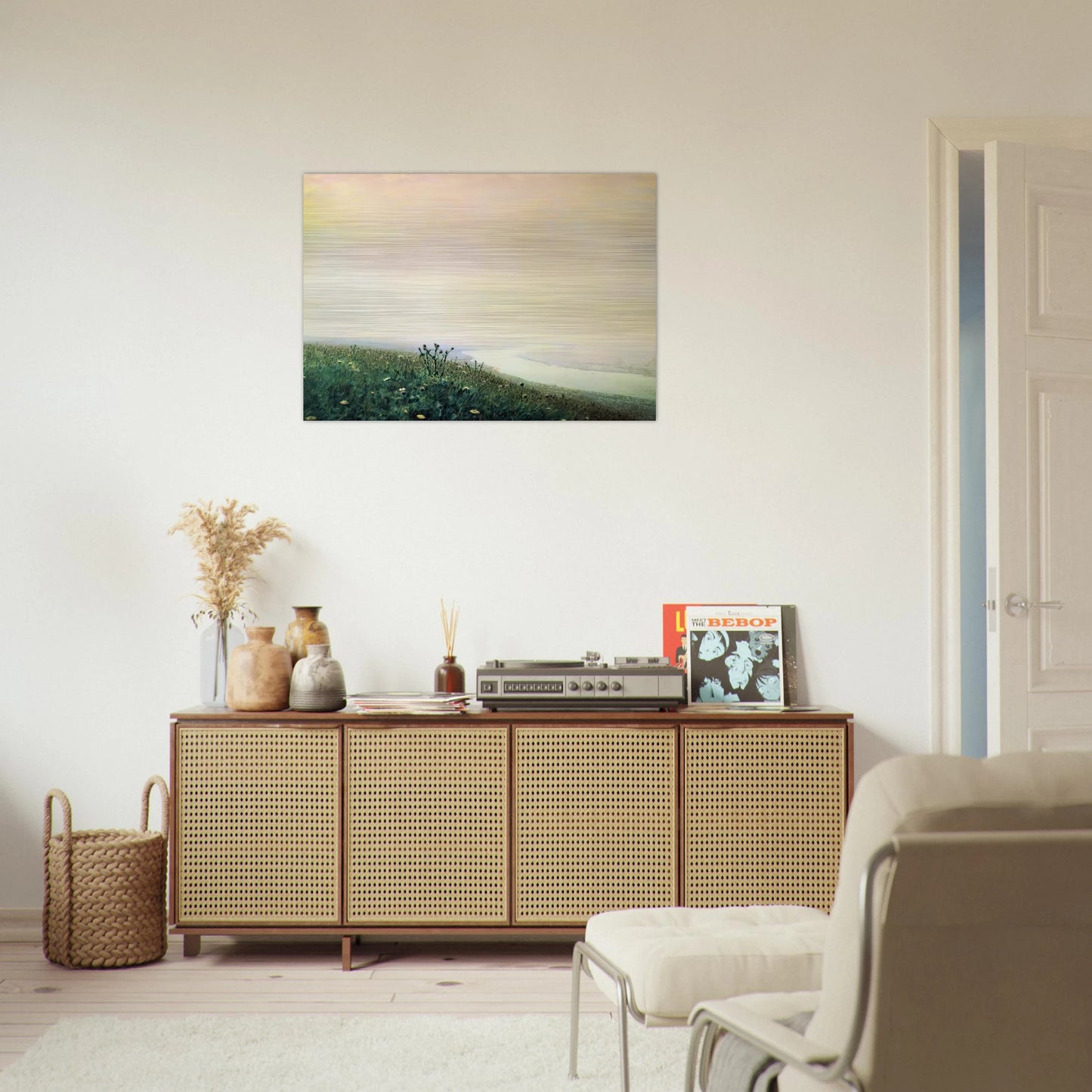Dnieper in the morning - Arkhyp Kuindzhi Brushed Aluminum Print - 70x100 cm / 28x40 inches | Arkhyp Kuindzhi Aluminum Print | Arkhyp Kuindzhi Prints