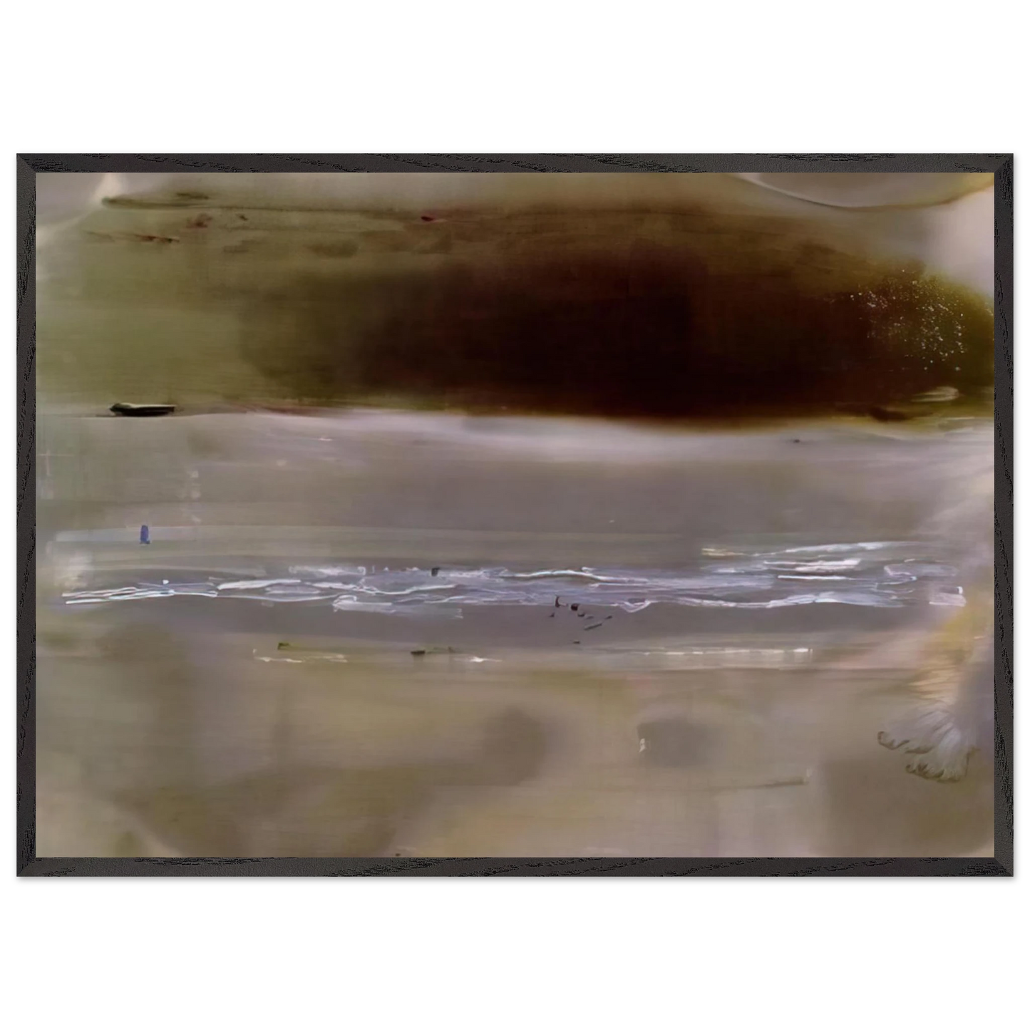 Helen Frankenthaler - Viewpoint II - 1979 Wall art - 21x29.7 cm / 8x12" - Premium Wooden Framed Poster With Fine Art Paper-canvas - Black frame