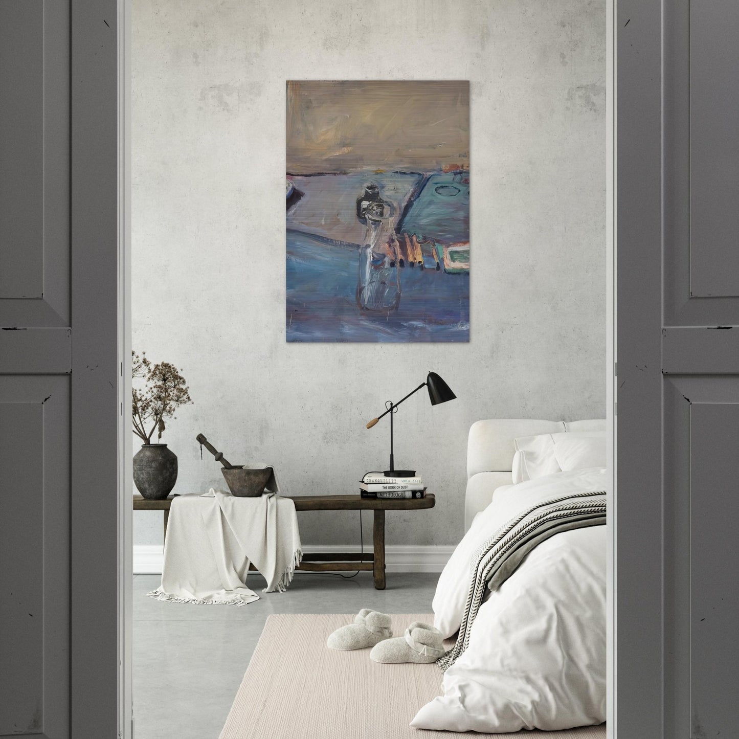 Bottles - Richard Diebenkorn Brushed Aluminum Print - 70x100 cm / 28x40 inches | Richard Diebenkorn Aluminum Print | Richard Diebenkorn Prints