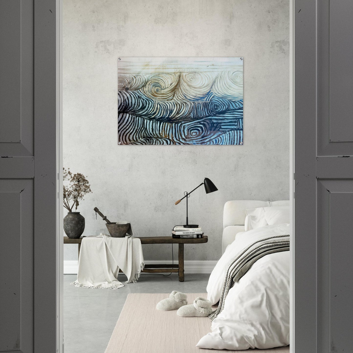 THE WAVE 1950 - Victor Pasmore Acrylic Print - 70x100 cm / 28x40″ inches