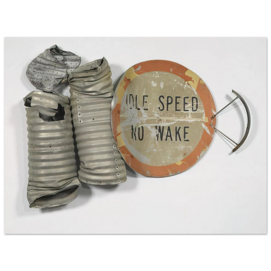 Robert Rauschenberg - NO WAKE GLUT 1986  75x100 cm / 30x40inches Fine Art Poster