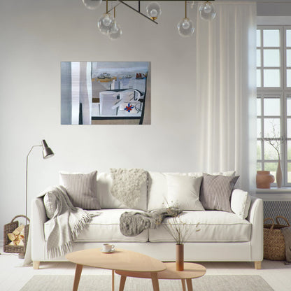 1943-45 St Ives, Cornwall - 1945 - Ben Nicholson Brushed Aluminum Print - 70x100 cm / 28x40 inches | Ben Nicholson Aluminum Print | Ben Nicholson Prints
