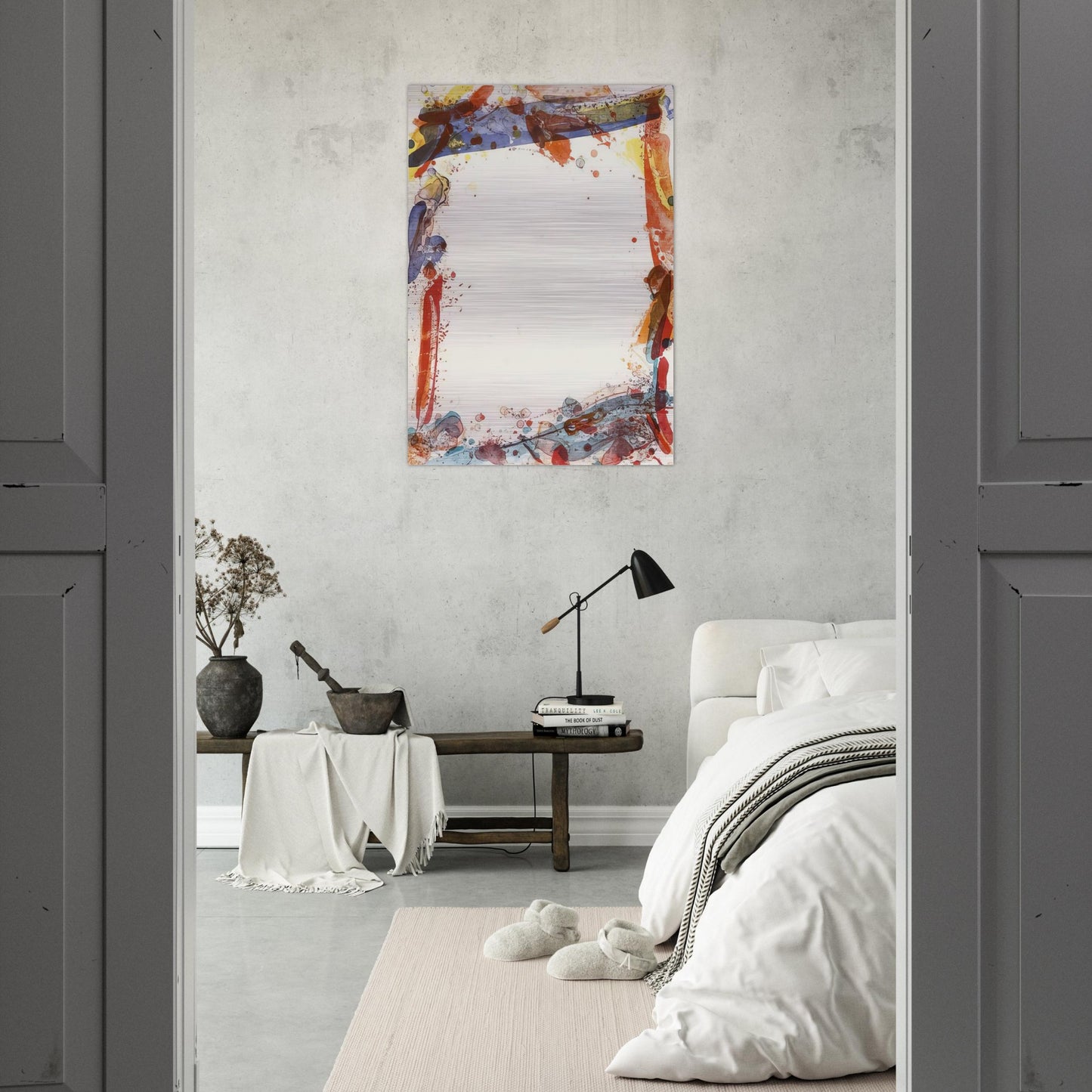 Veiled Sail - Sam Francis Brushed Aluminum Print - 70x100 cm / 28x40 inches | Sam Francis Aluminum Print | Sam Francis Prints