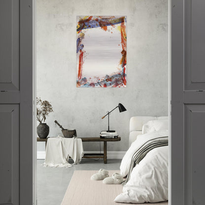 Veiled Sail - Sam Francis Brushed Aluminum Print - 70x100 cm / 28x40 inches | Sam Francis Aluminum Print | Sam Francis Prints