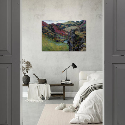 Landscape near Saint-Julien-des-Chazes - Armand Guillaumin Brushed Aluminum Print - 70x100 cm / 28x40 inches | Armand Guillaumin Aluminum Print | Armand Guillaumin Prints