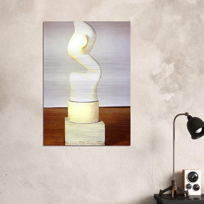 Rising Up S elevant - Jean Arp Brushed Aluminum Print - 70x100 cm / 28x40 inches | Jean Arp Aluminum Print | Jean Arp Prints