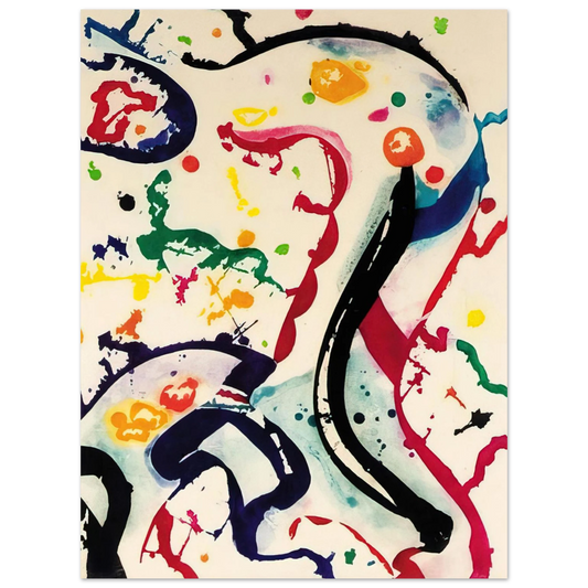 Sam Francis - Untitled  L. I112   75x100 cm / 30x40inches Fine Art Poster