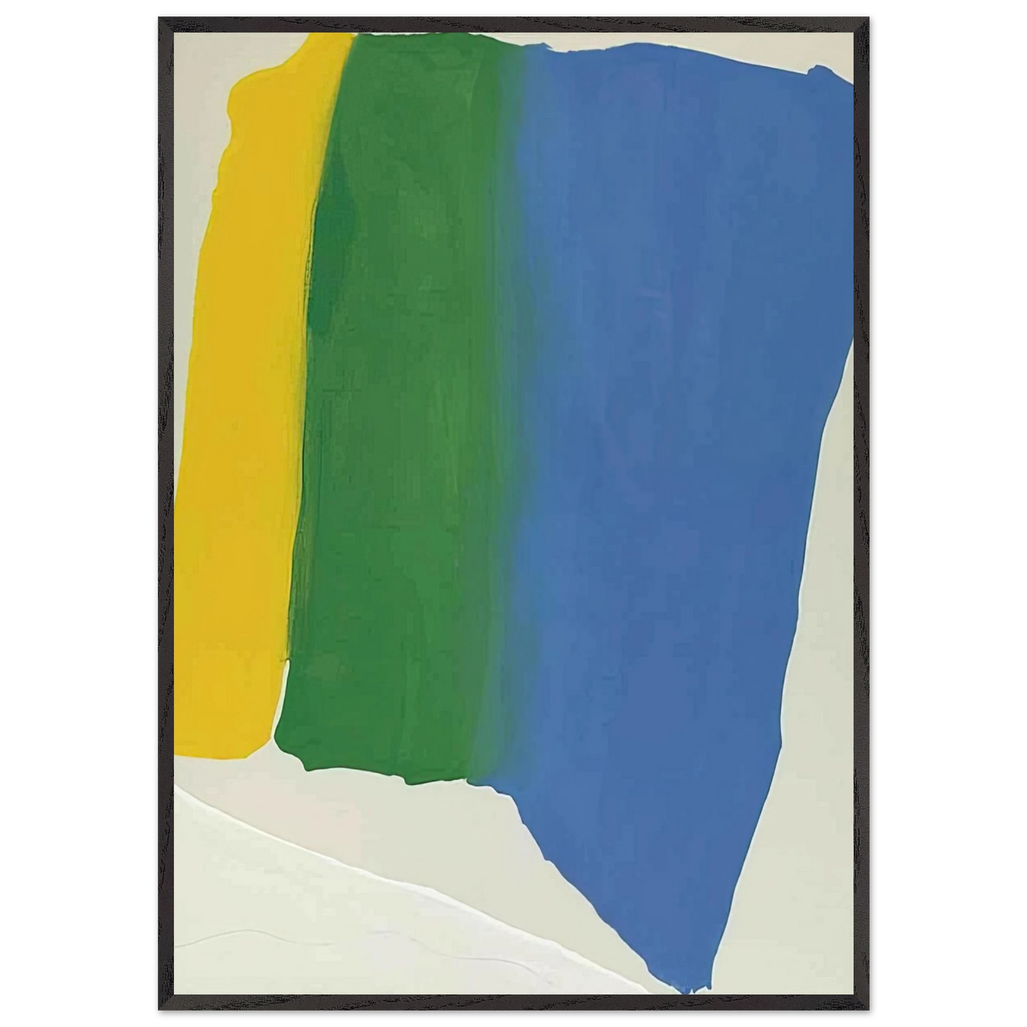 Helen Frankenthaler - Summer Insignia - 1969 Wall art - A3 (29.7 x 42  cm) - Premium Wooden Framed Poster With Fine Art Paper-canvas - Wood frame