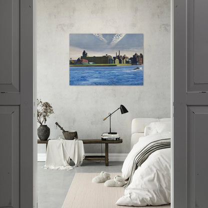 Blackwell s Island - Edward Hopper Brushed Aluminum Print - 70x100 cm / 28x40 inches | Edward Hopper Aluminum Print | Edward Hopper Prints